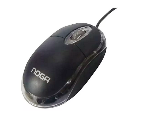 Mouse Luminoso Noga * Negro * (Con Cable USB)