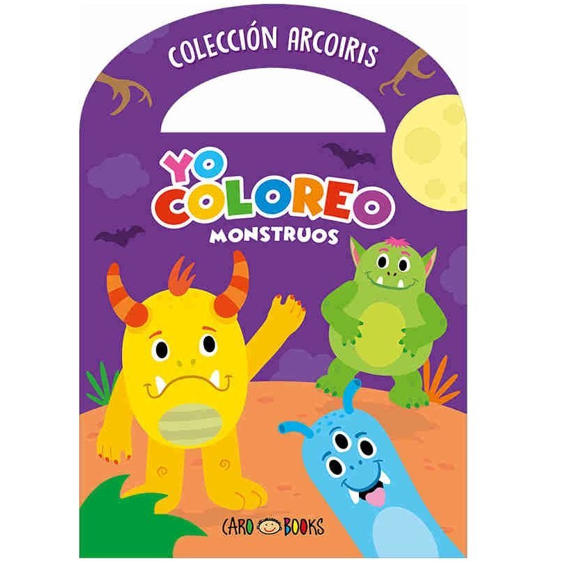 LIBRITOS PARA COLOREAR * YO COLOREO MONSTRUOS *  C/ MANIJITA 14X20 -COLECCION ARCOIRIS-  ARTEMISA