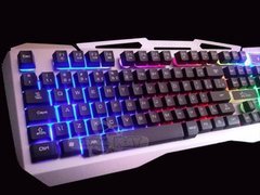 TECLADOS RETROILUMINADOS GAMER * METALICOS * NOGA NKB - K10