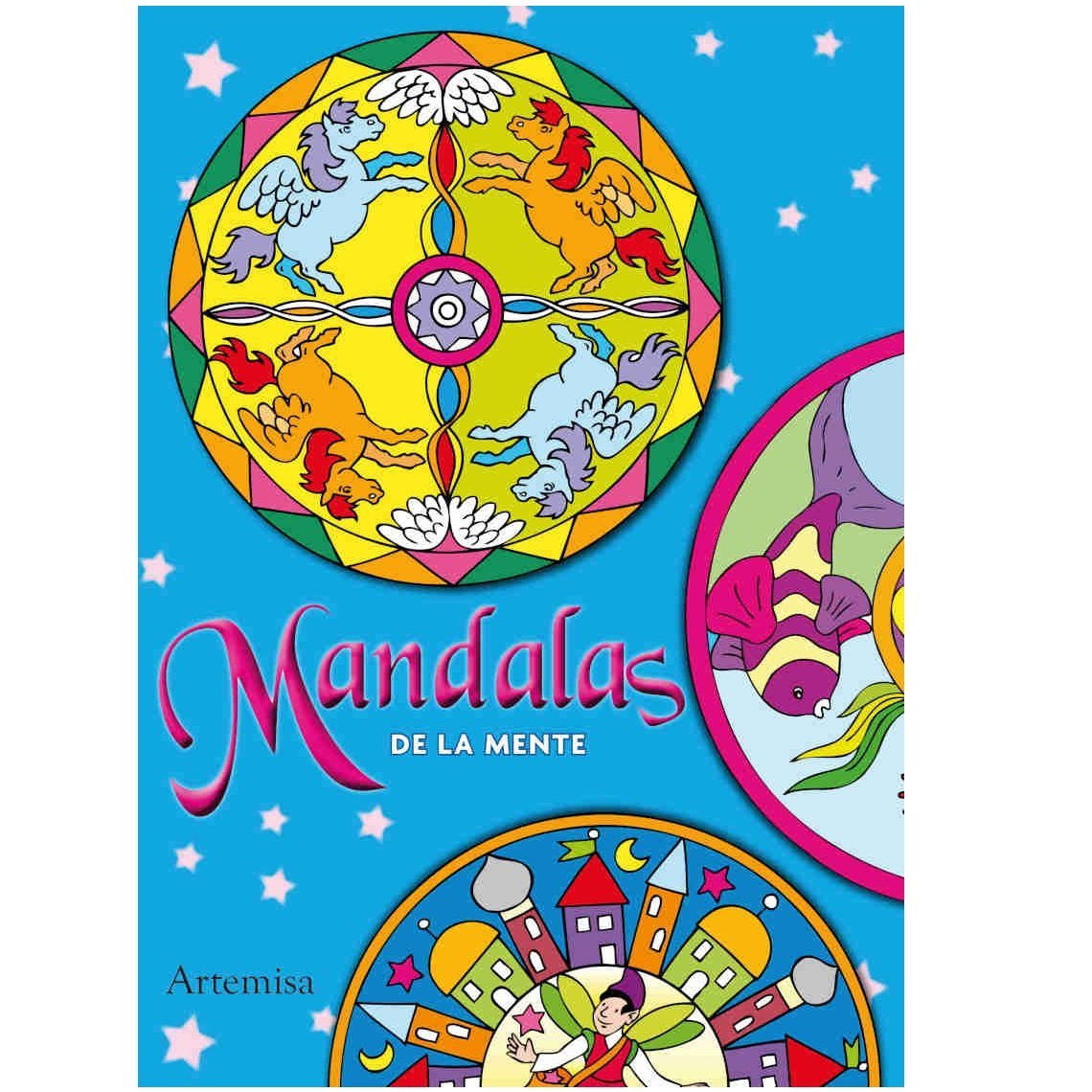 LIBROS PARA COLOREAR MANDALAS " de la MENTE " COLECCION DESCUBRIR 16 PAGINAS 24X17