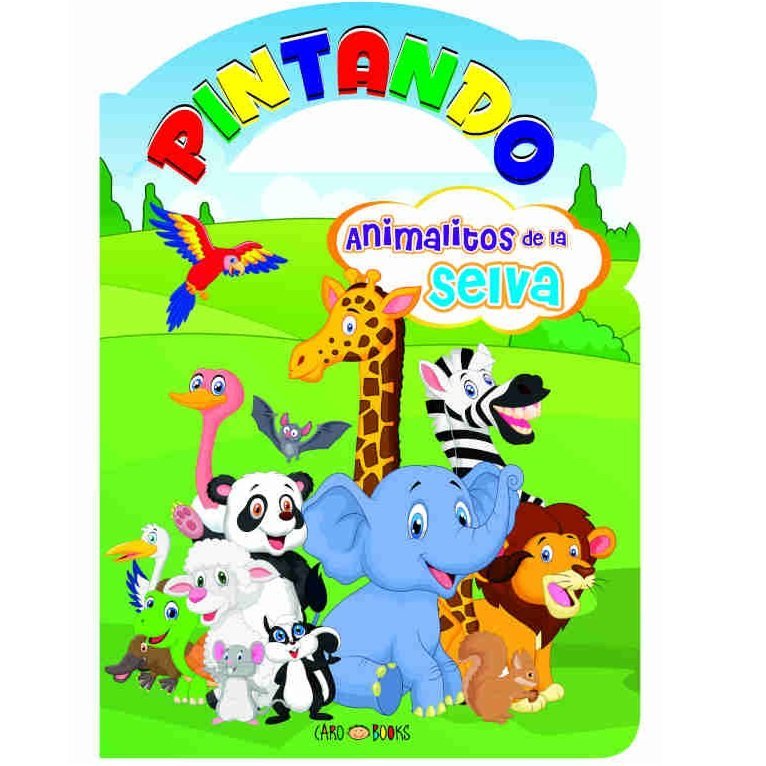 LIBRITOS PARA COLOREAR * PINTANDO ANIMALITOS DE LA SELVA * 23X17 - ARTEMISA -