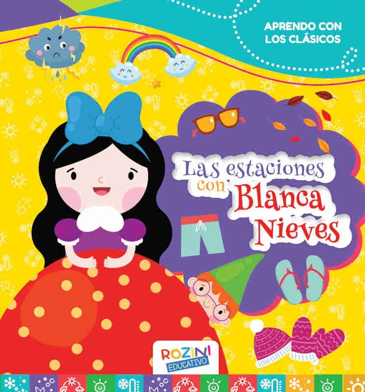 LIBROS * LAS ESTACIONES CON BLANCA NIEVES * ROZINI 25X23 - 24 PAGINAS