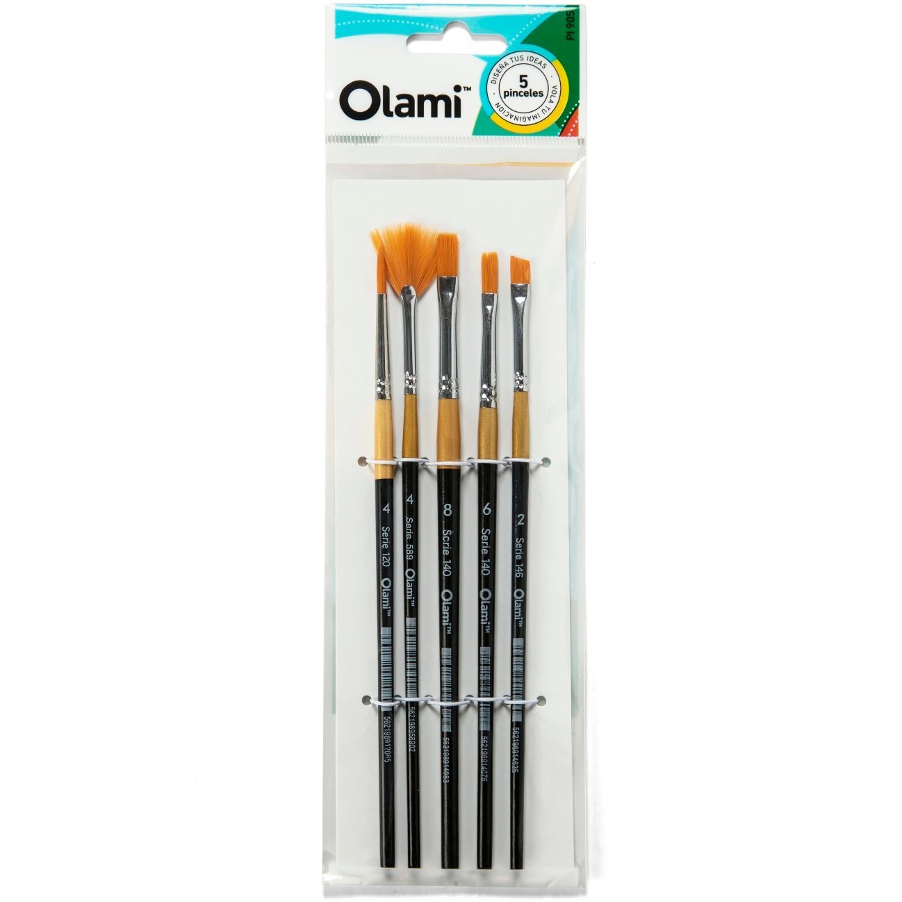 PINCELES DE ARTISTICA x 5 Olami