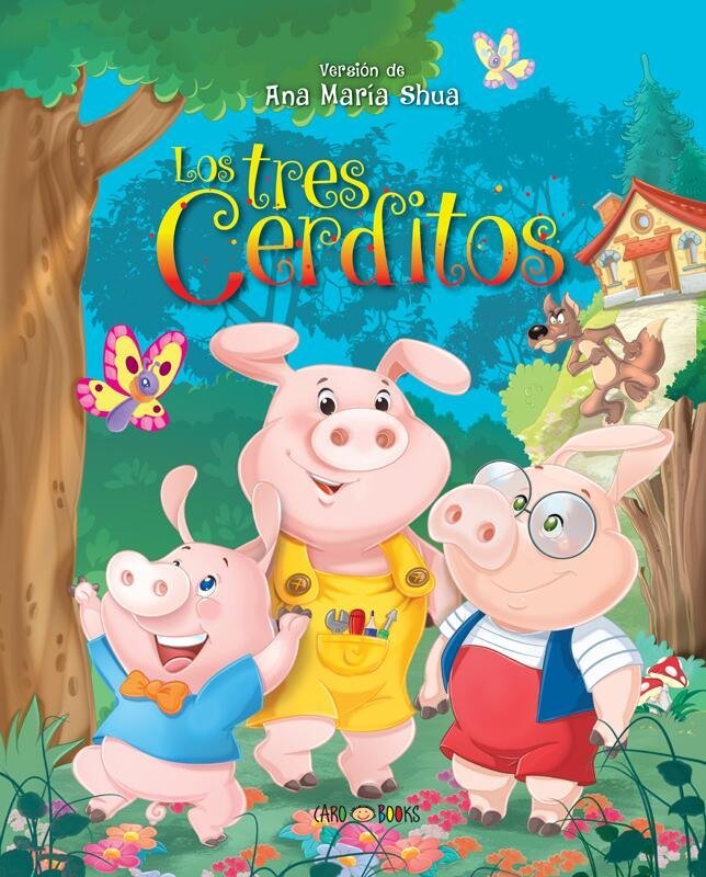 LIBROS DE CUENTOS * LOS TRES CERDITOS * // TAPA DURA 20X17 24 PAGINAS // (ARTEMISA)