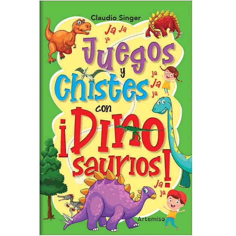 LIBRO * JUEGOS Y CHISTES CON DINOSAURIOS * 21,5X14 - 64 PAGINAS (ARTEMISA)