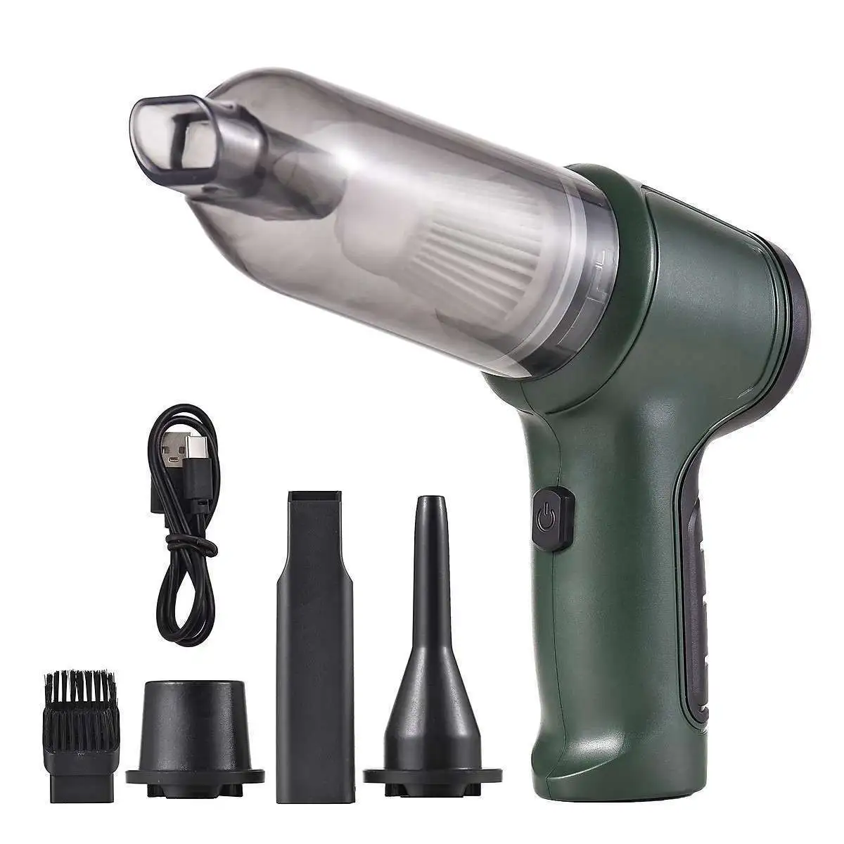 Aspiradoras Portátiles * JB-107 * 3 en 1 (Aspirador + Soplador + Inflador) Recargable // Super Potente //