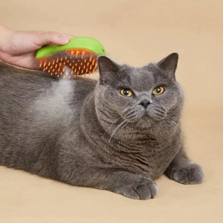 Cepillo para Mascotas - Vapor - Masajeador - Limpieza y Cuidado Animal RECARGABLE