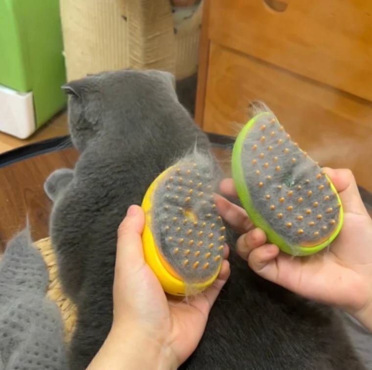 Cepillo para Mascotas - Vapor - Masajeador - Limpieza y Cuidado Animal RECARGABLE