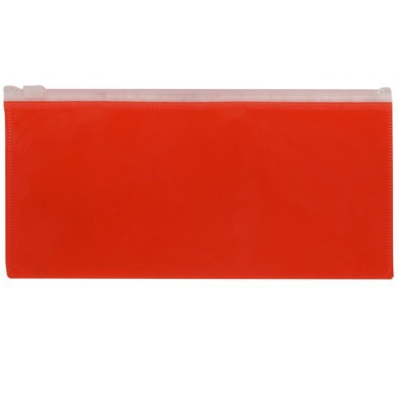 CARTUCHERA CIERRE ZIP "ROJA" CHICA (Económica)