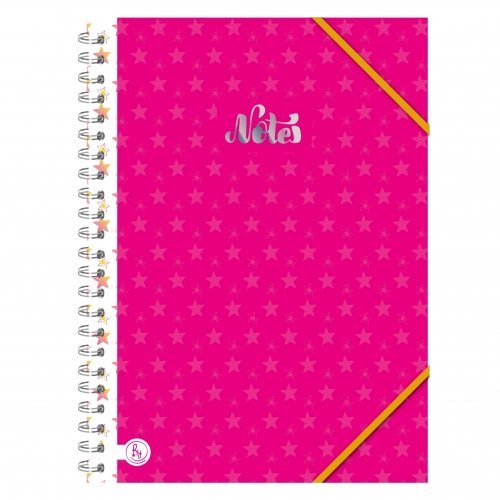 CUADERNOS UNIVERSITARIO C/ ESPIRAL 28 X 20 ” NOTES FUCSIA ” A4 RY DESIGN