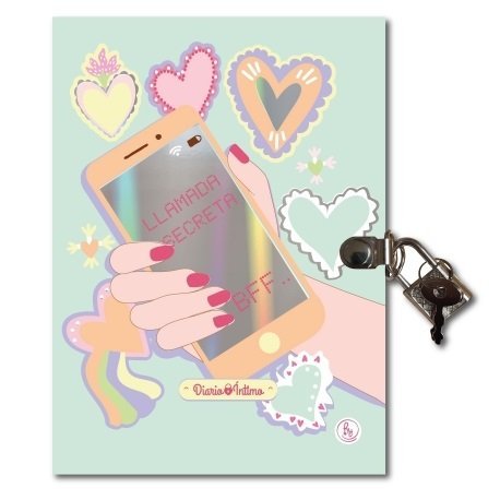 Caja de Regalo "Llamada Secreta" Box Diario Intimo + Lapicera RY