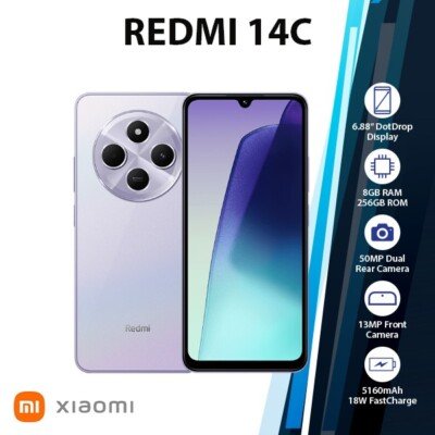 XIAOMI - REDMI 14C LILA - 256GB Liberado // GARANTIA 3 Meses //