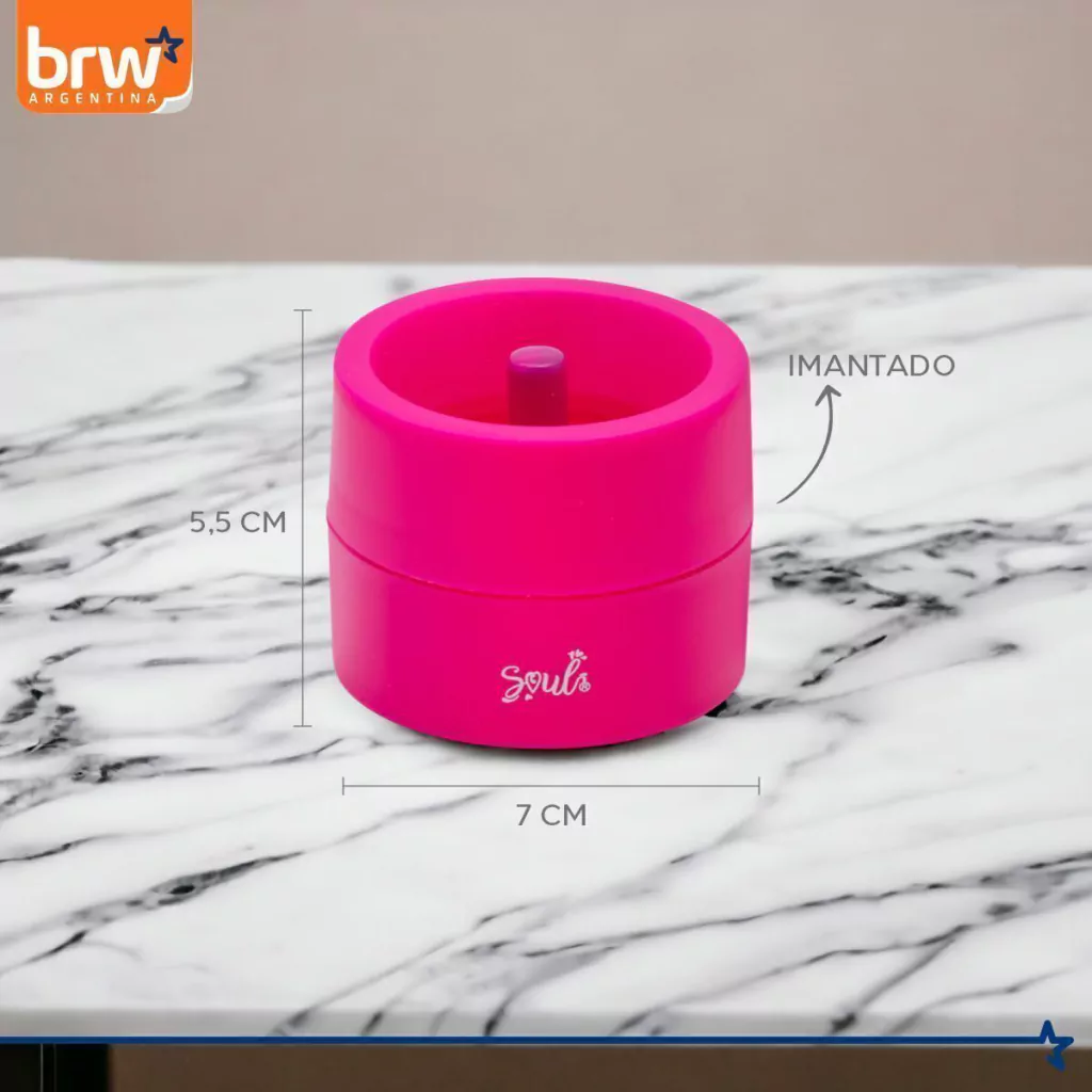 Porta Clips BRW * Rosa * MAGNETICO