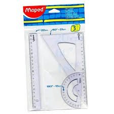 Set Geometria Maped 20 cm 3 piezas