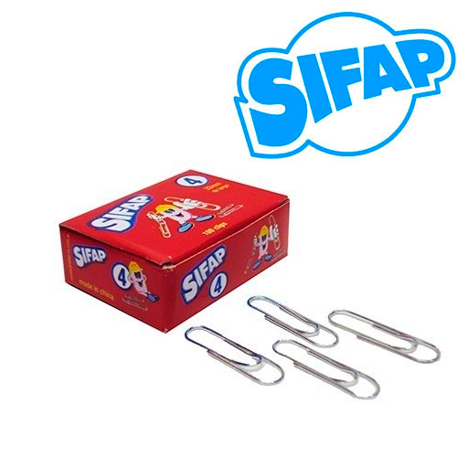 Clips Sifap Metalicos N° 4 (33mm) Cajita x 100 unidades