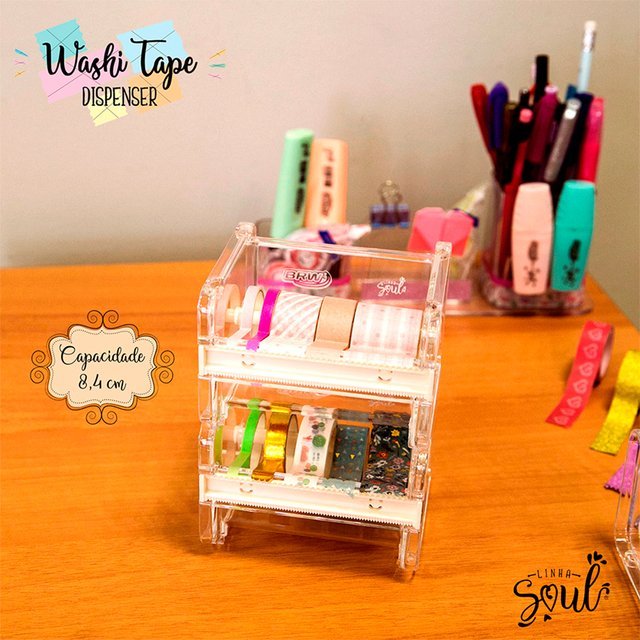 Porta Cintas Adhesivas ACRILICO Premium (washi tapes)
