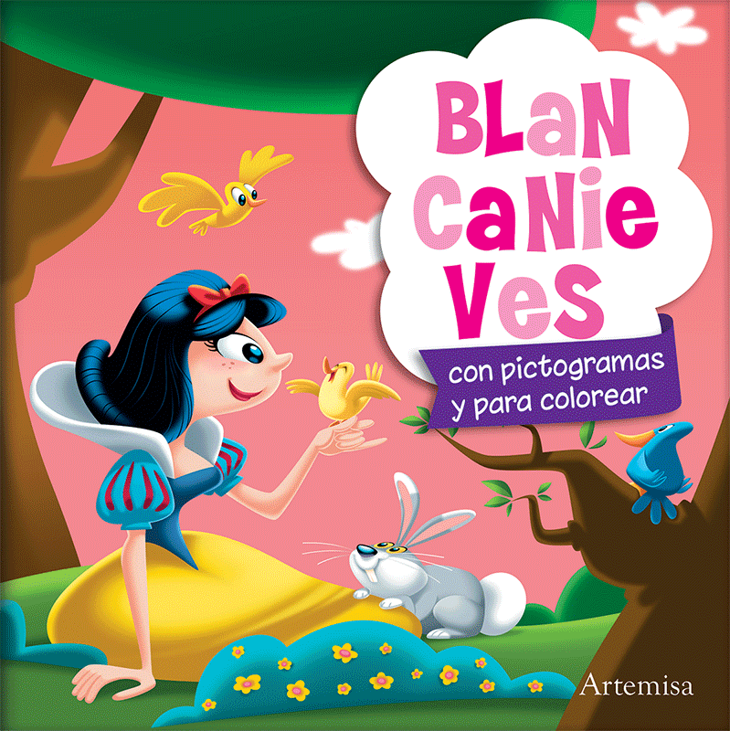 LIBRITOS PICTOGRAMAS COLOREAR * BLANCA NIEVES * (incluye Stickers) 20X20 - ARTEMISA -