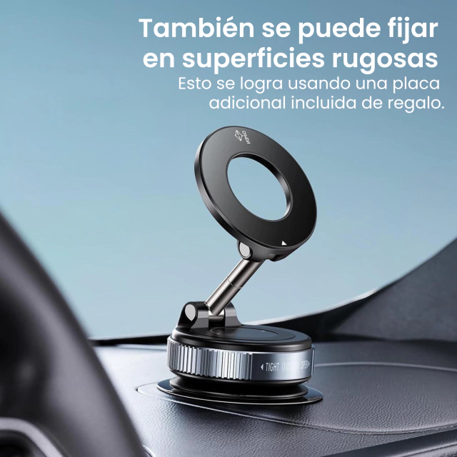 SOPORTES PARA CELULAR " MAGNETICO GIRATORIO 360° " IMANTADO C/ ADHESIVO VEHICULOS