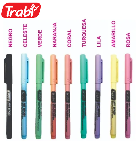 Marcadores Punta Pincel // Pastel // Trabi " Art Brush " (FINITOS)