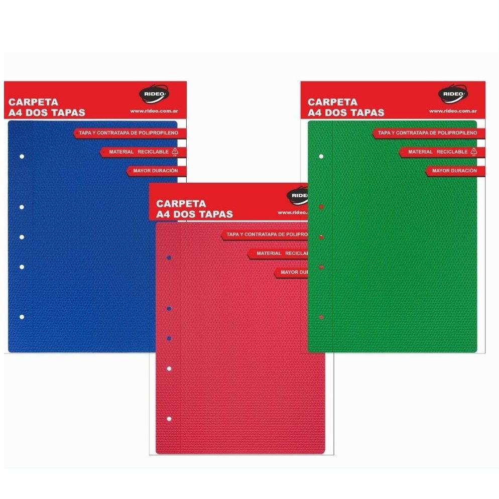 Tapa de Carpeta Universitaria A4 LISAS " ENTELADAS TRADICIONALES"