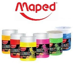 TEMPERAS EN POTE MAPED "FLUO" x 250 GR