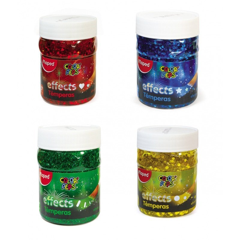 TEMPERAS EN POTE "MAPED EFFECTS " x 250 GR (Brillo)
