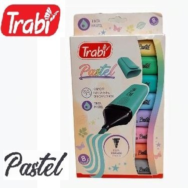 Caja Resaltadores Trabi * Pastel x 2 * Chatos