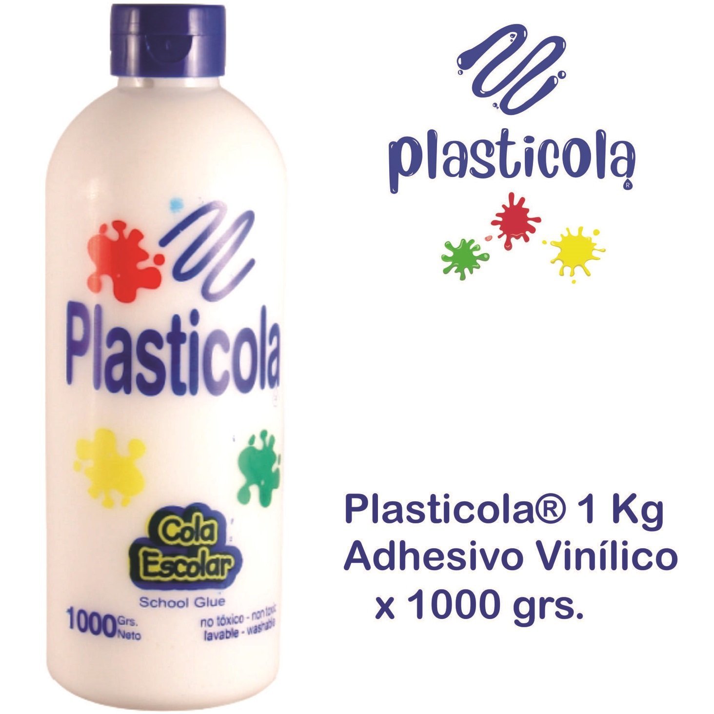 ADHESIVO VINILICO ” PLASTICOLA ORIGINAL ” X 1 KG (CALIDAD)