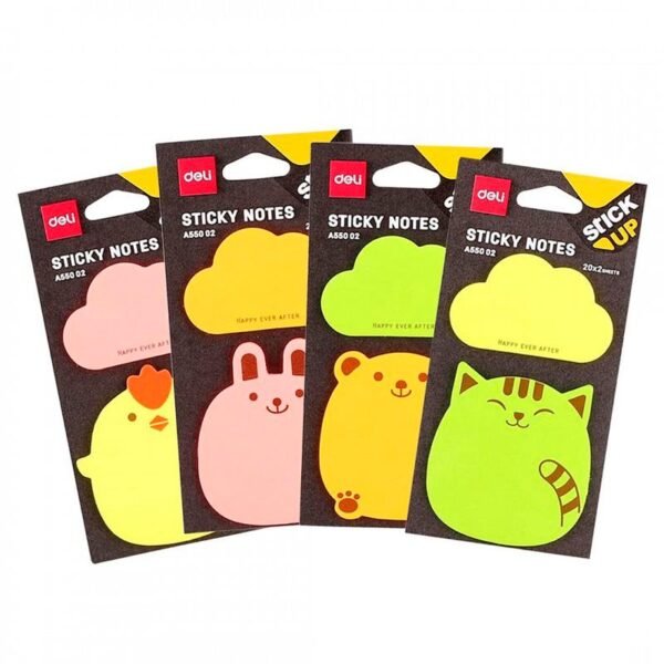 Notas Adhesivas Deli "NEON SHAPE"