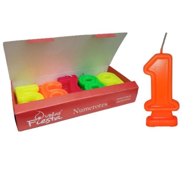 Velitas para cumpleaños * Númerotes Flúo * JUMBO