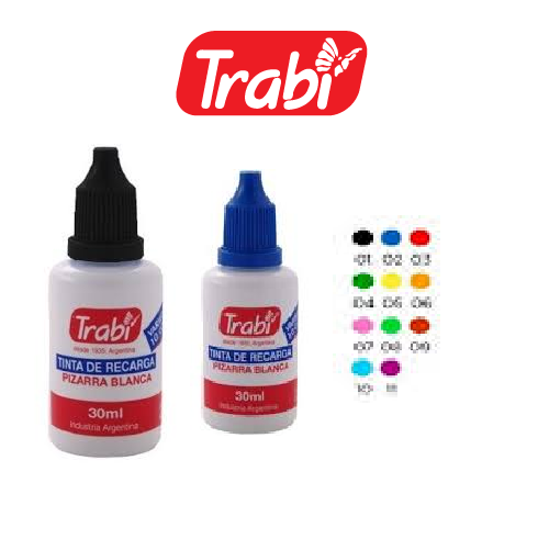 Tinta para Marcador de Pizarra Recargable " TRABI " 30 ml