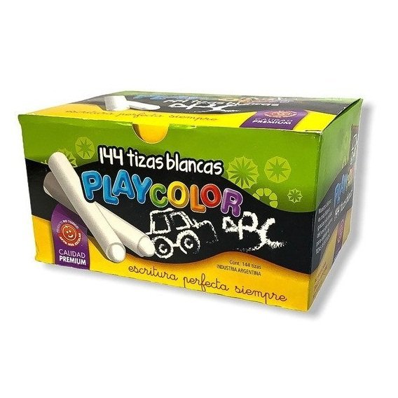 Tizas Playcolor Caja x 144 unidades "BLANCAS"