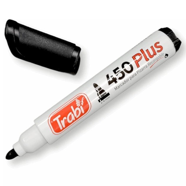Marcador para Pizarra ** Negro 450 **  RECARGABLE Trabi