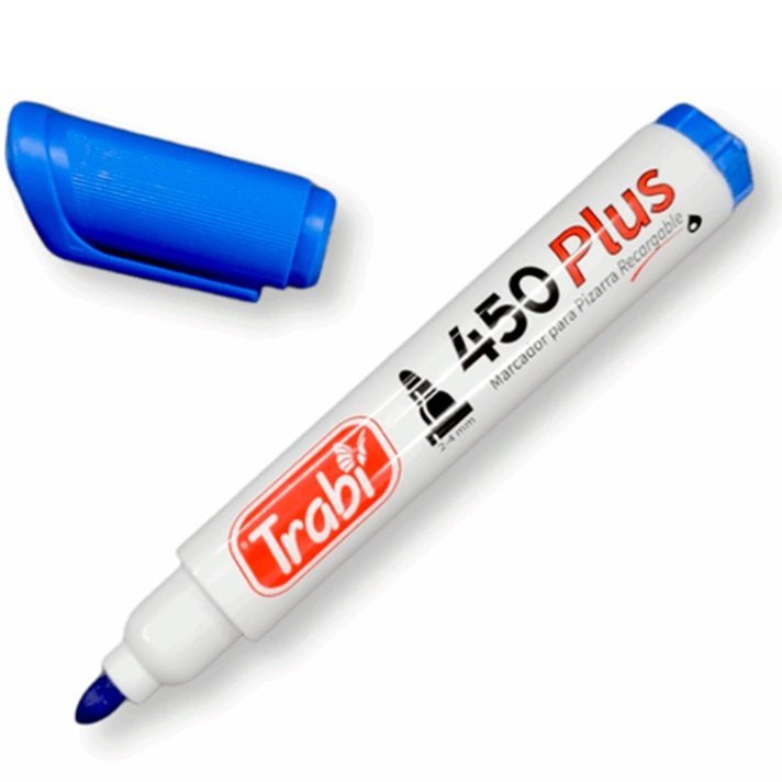 Marcador para Pizarra ** Azul 450 **  RECARGABLE Trabi