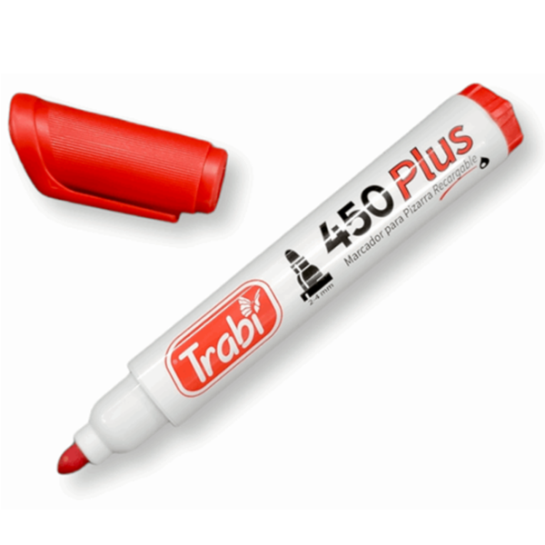 Marcador para Pizarra ** Rojo 450 **  RECARGABLE Trabi
