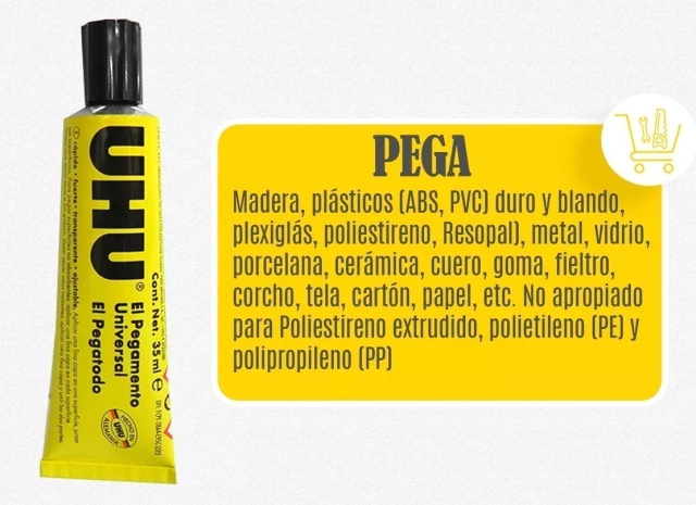 ADHESIVO UNIVERSAL " UHU " x 35 ML