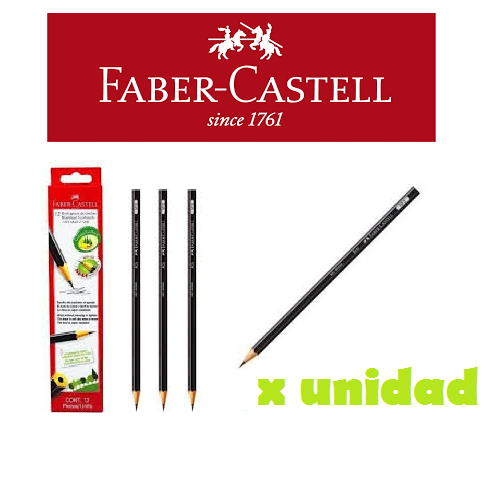 Lapiz Negro Faber Castell Grafito (Suelto)