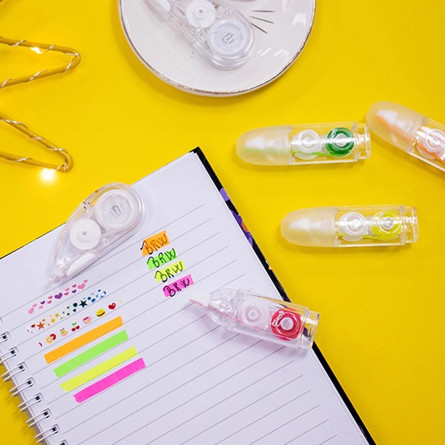 Resaltadores en Cinta BRW Flúo 5mm x 3 Metros