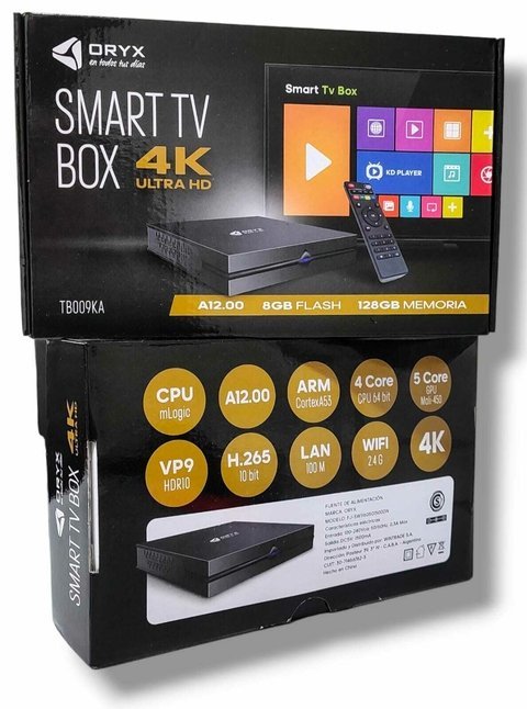 TV BOX ORYX 4K ULTRA HD * TRANSFORMA TU TV EN SMART * - ANDROID -