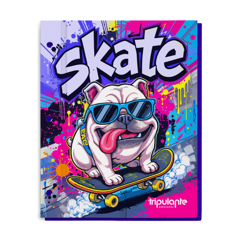 Tapa de Carpeta Escolar N3 " SKATE " TRIPULANTE