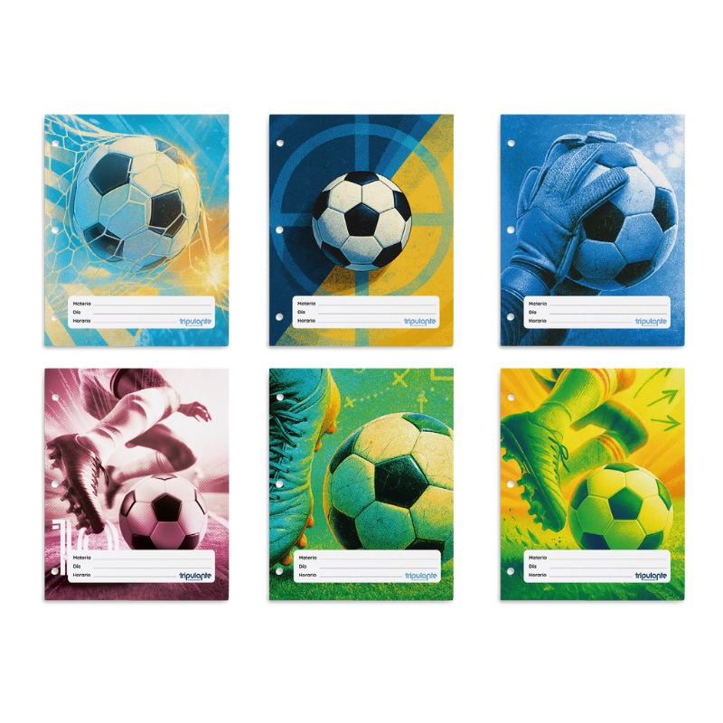 Separadores de Materias  " FUTBOL " Tamaño Escolar (Fantasia) Tripulante