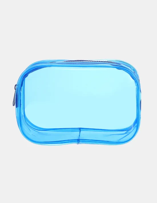 Cartucheras "Transparente Verde" PVC translucido con cierre colores