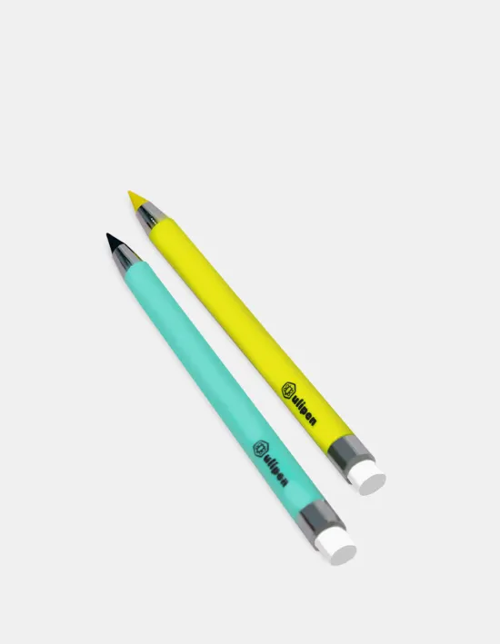 Lapices Infinitos * ULIPEN * x 12 Largos Ecologicos c/ g0ma de b0rrar ETERNAL