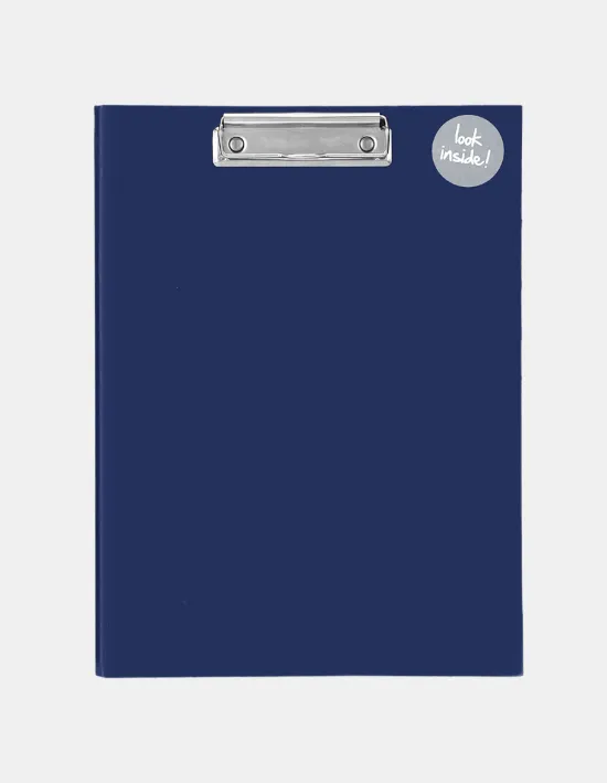 Porta Block - WILKO C/ BLOCK DE 100 HOJAS + ORGANIZADOR DE PAPELES (Interno) - RAYADO tamaño A4 (Mediano) REFORZADO