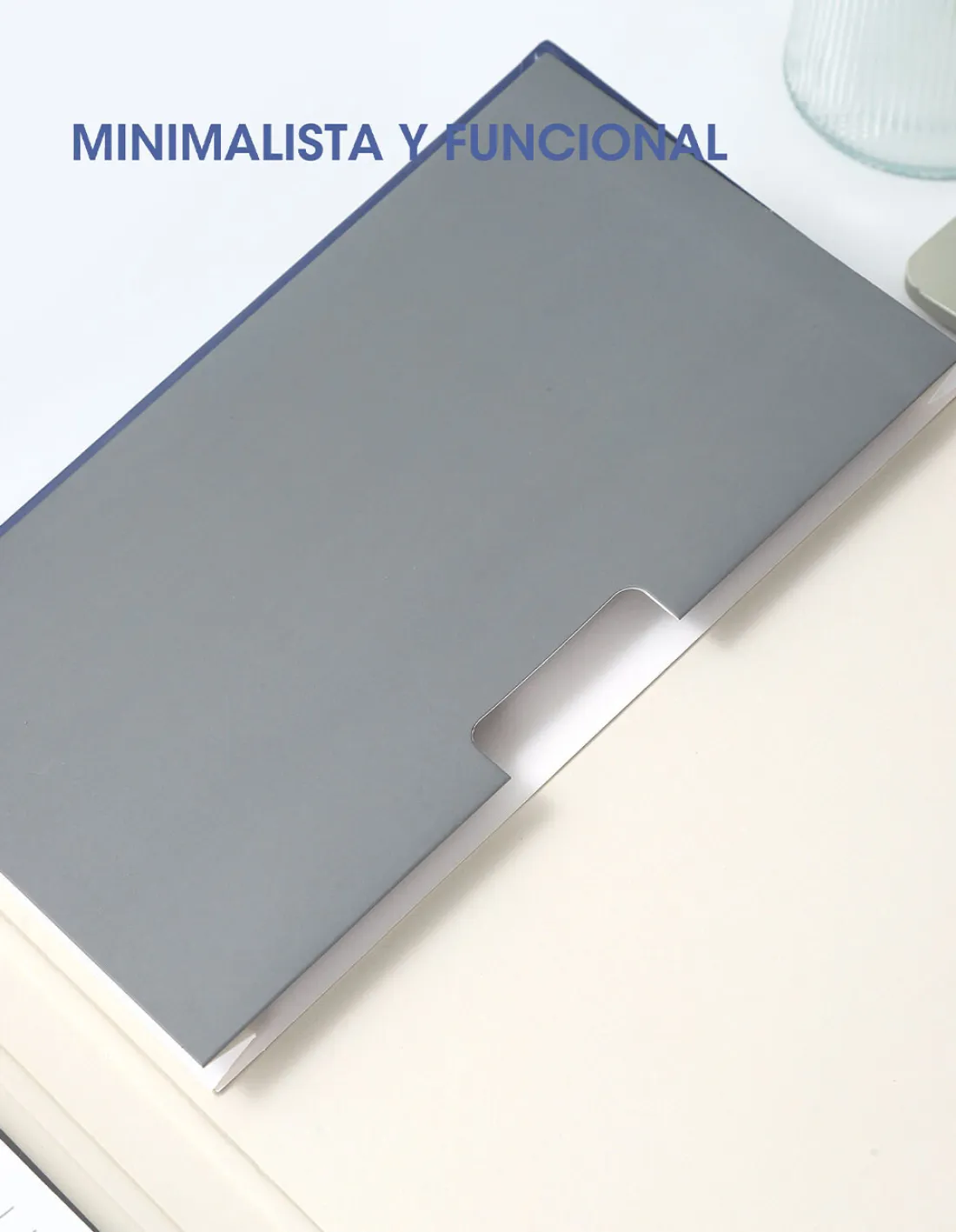 Porta Block - WILKO C/ BLOCK DE 100 HOJAS + ORGANIZADOR DE PAPELES (Interno) - RAYADO tamaño A4 (Mediano) REFORZADO