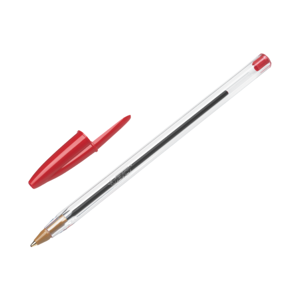 Lapicera Bic - Trazo Medio Cristal ROJO - 1.0 mm x Unidad