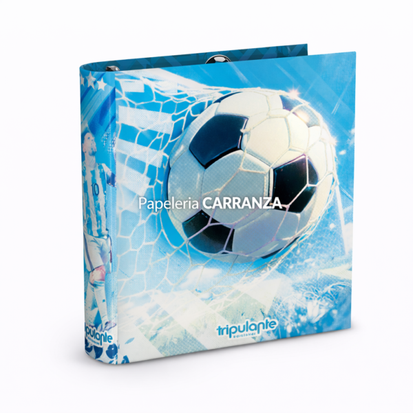Carpetas 3 anillos " FUTBOL " Tripulante