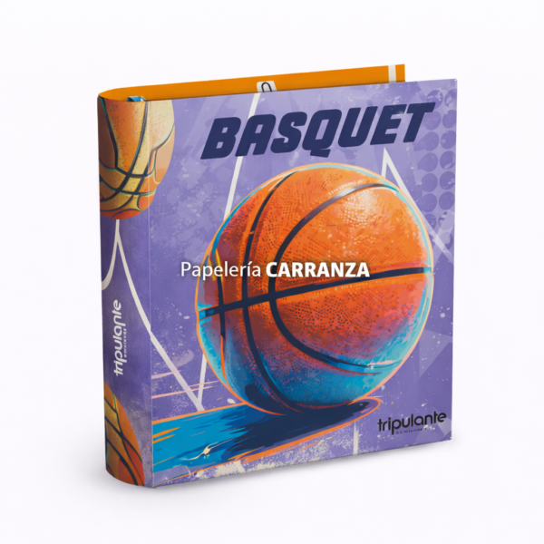 Carpetas 3 anillos " BASQUET " Tripulante