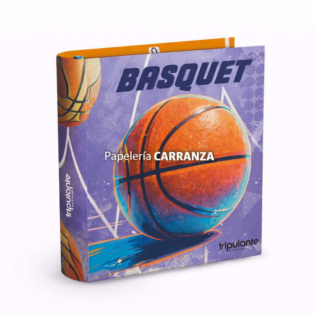 Carpetas 3 anillos " BASQUET " Tripulante