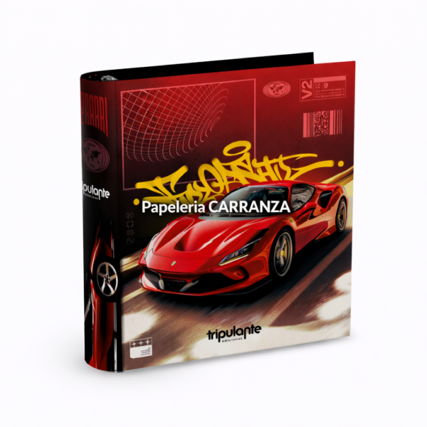 Carpetas 3 anillos " AUTOS DEPORTIVOS " Tripulante